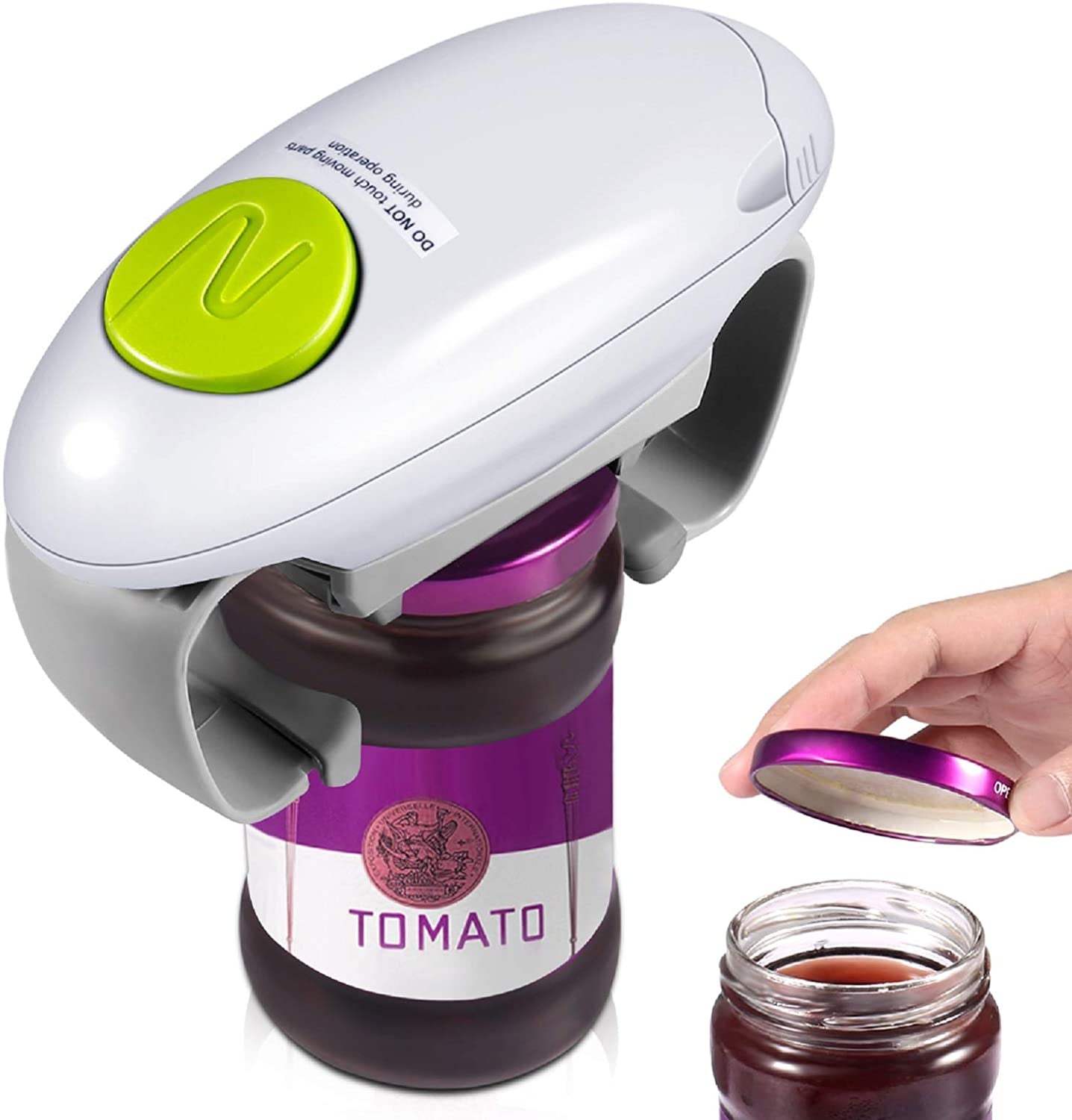 Fully intelligent automatic can opener battery open clip