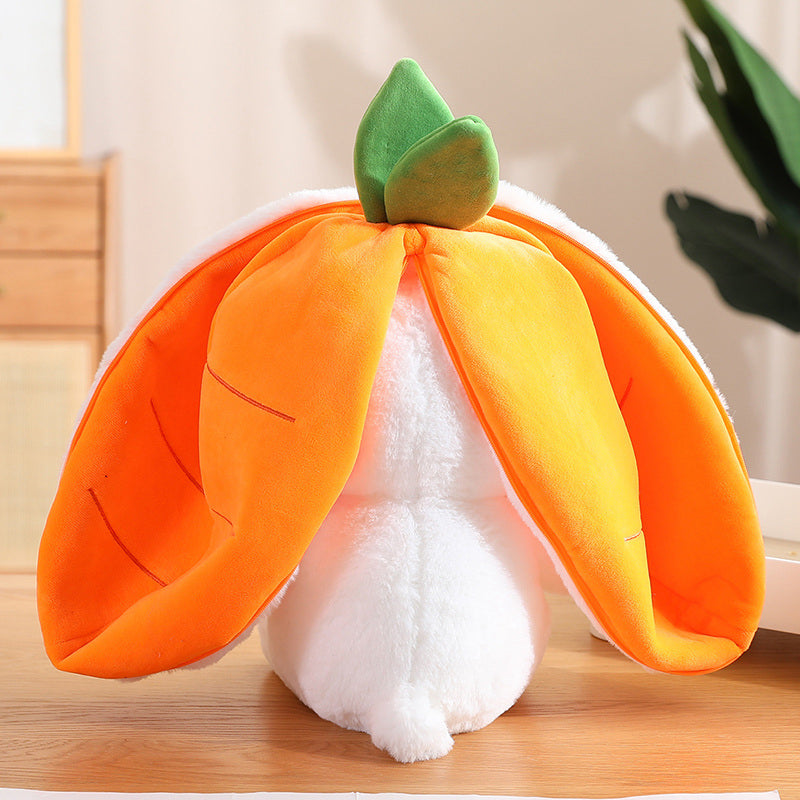 Wholesale Spot Cute Transfiguration Strawberry Rabbit Doll Plush Toy Doll Bunny