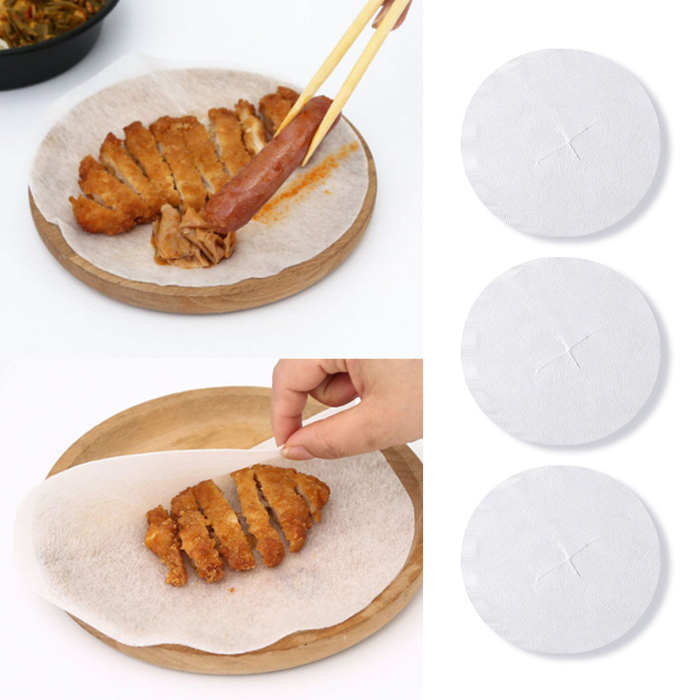 12Pcs/Bag Kitchen Food Oil Absorption Paper Frying Household