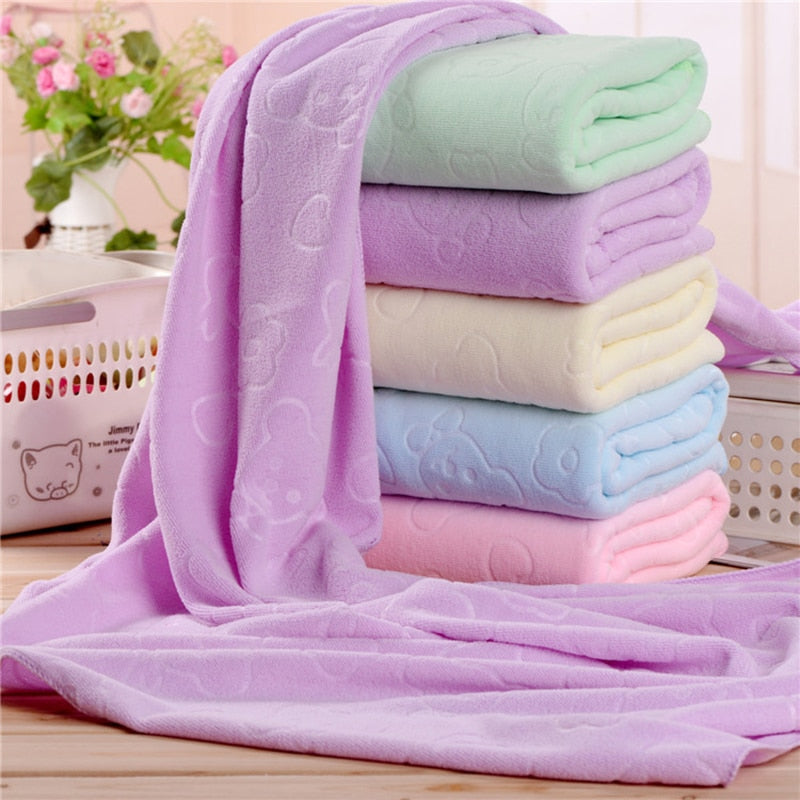 140X70 cm Embossing Pet Bath Towel