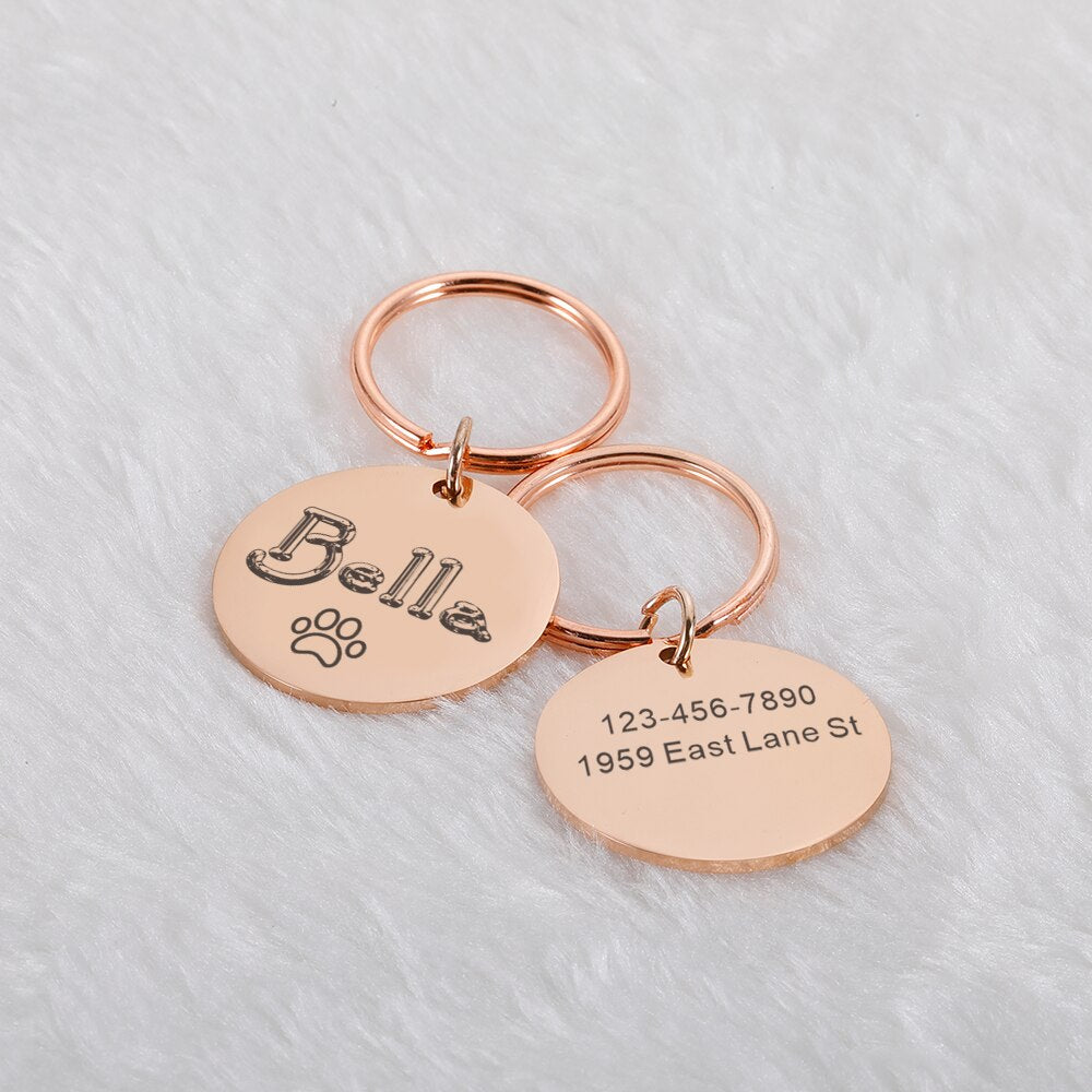 Personalized Pet Cat ID Tag