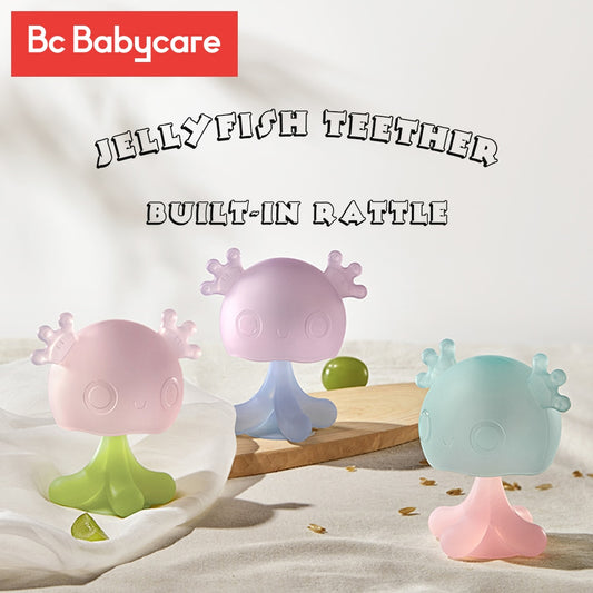 BC Babycare Baby Animal Silicone Rattle