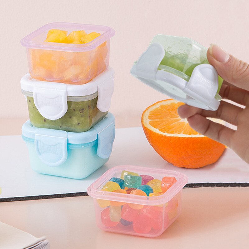 4pcs BPA Free Mini Baby Food Storage Containers