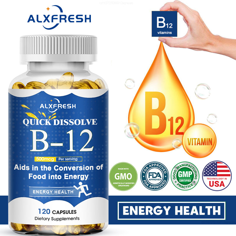 Alxfresh Vitamin B12 Capsule 500 Mcg