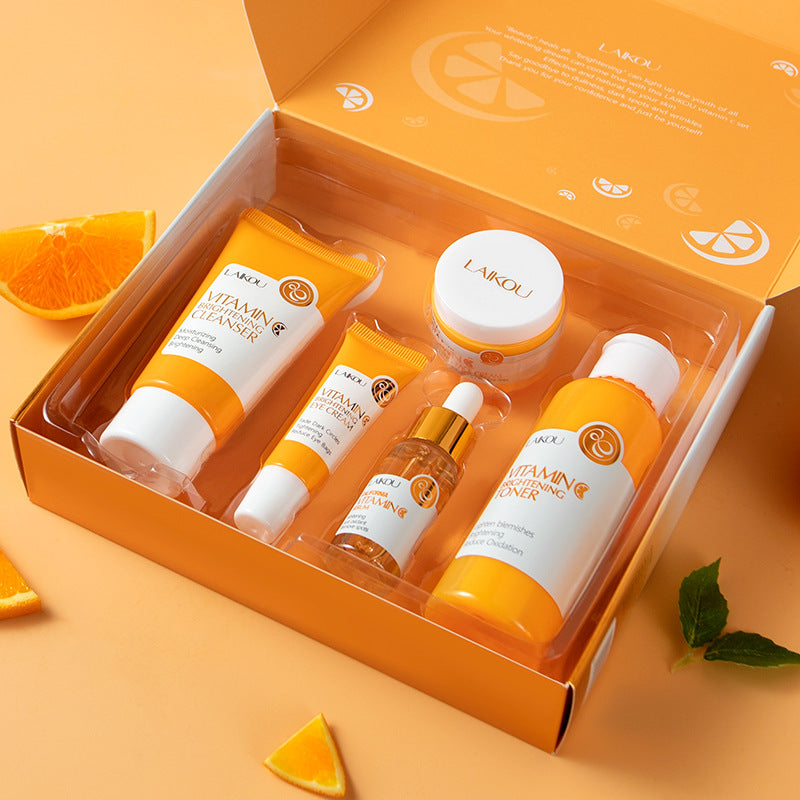 5pcs LAIKOU Vitamin C Skin Care Sets Face Cream