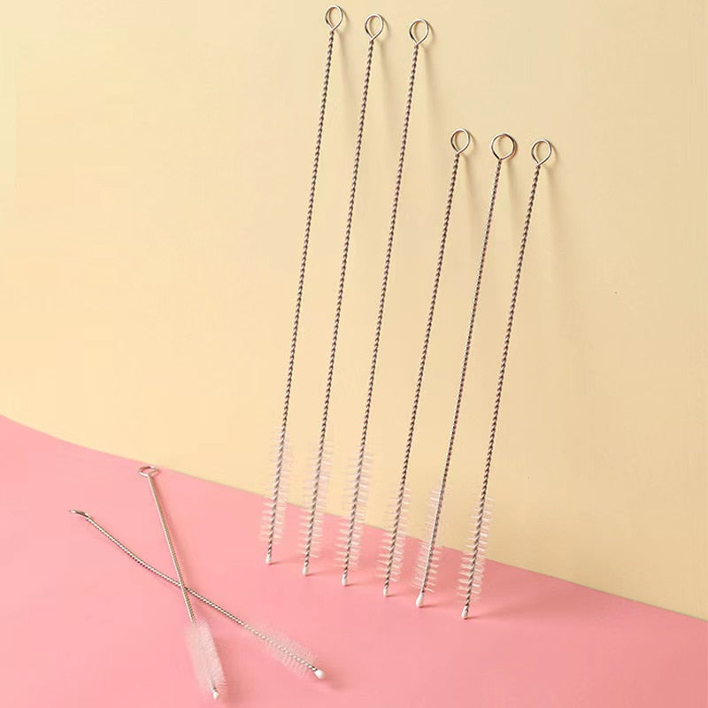 4/10Pcs/Set Stainless Soft Hair Suction For Washing Glass