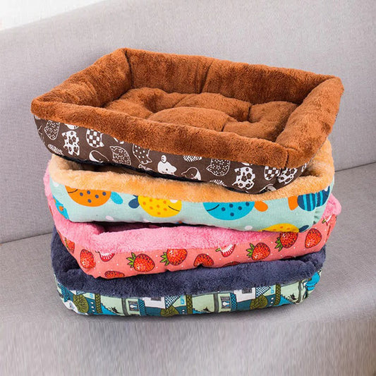 Soft Pet Bed Flannel Thickened Pet Fleece