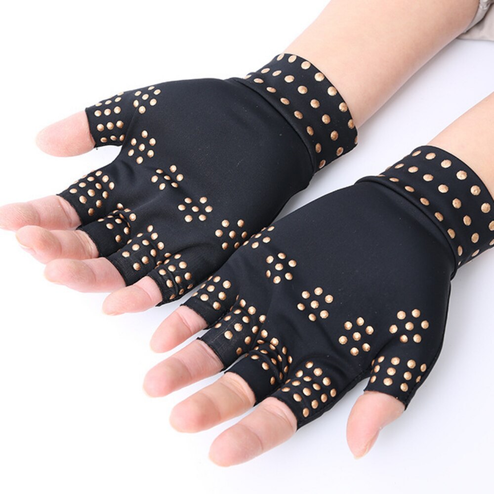 1 Pair Magnetic Therapy Anti Arthritis Hands Gloves