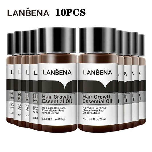 10PCS LANBENA Hair Growth Essence Hair Care