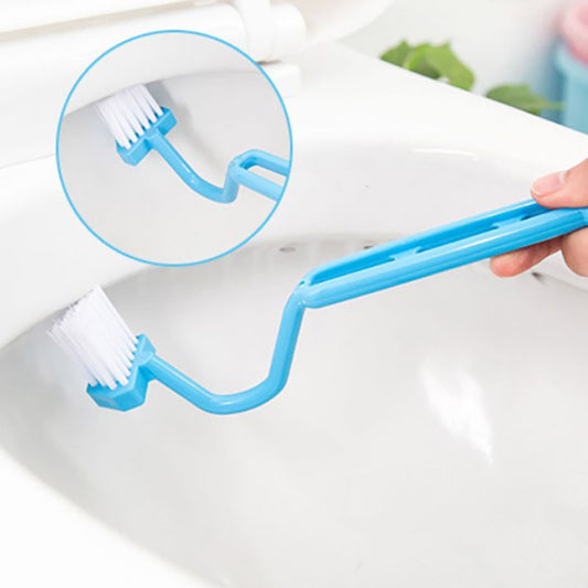 Bathroom Brush Angle Handle Curved Brush