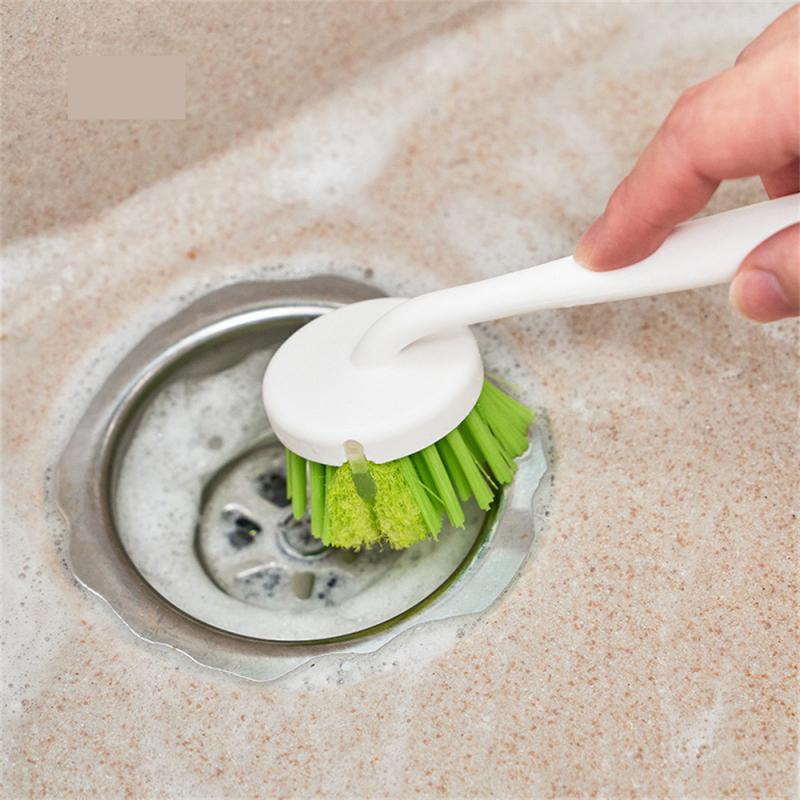 Pot washing brush Long handle bowl brush