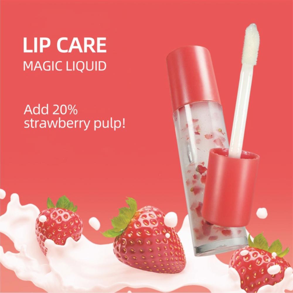 Strawberry Fruit Lip Balm Clear Lip Oil