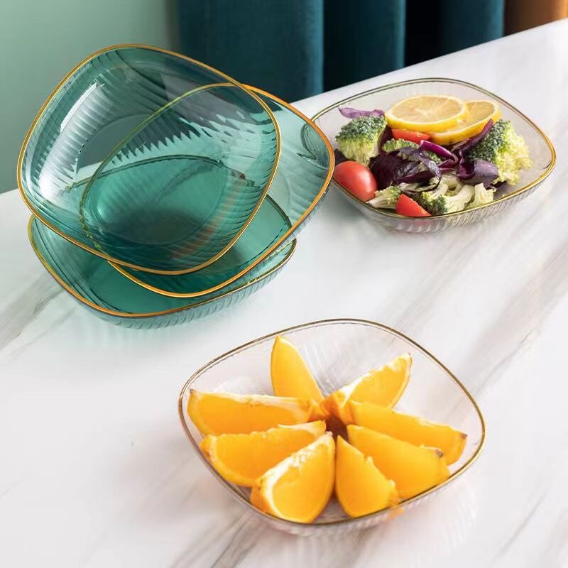 Transparent Snack Plates Spit Bone Dishes