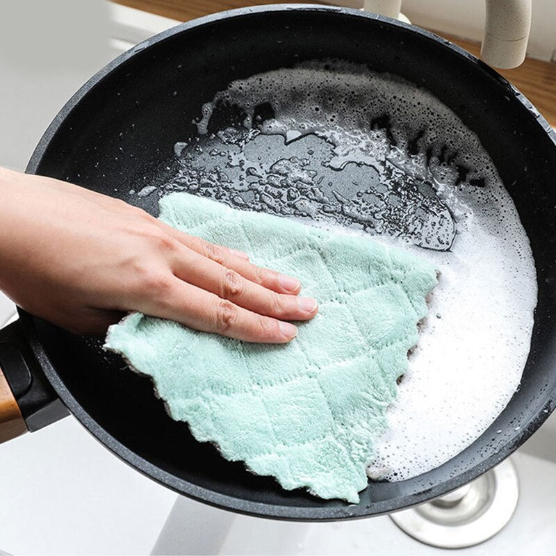 10pcs Dishwashing Cloth Kitchen Cleaning Wipes