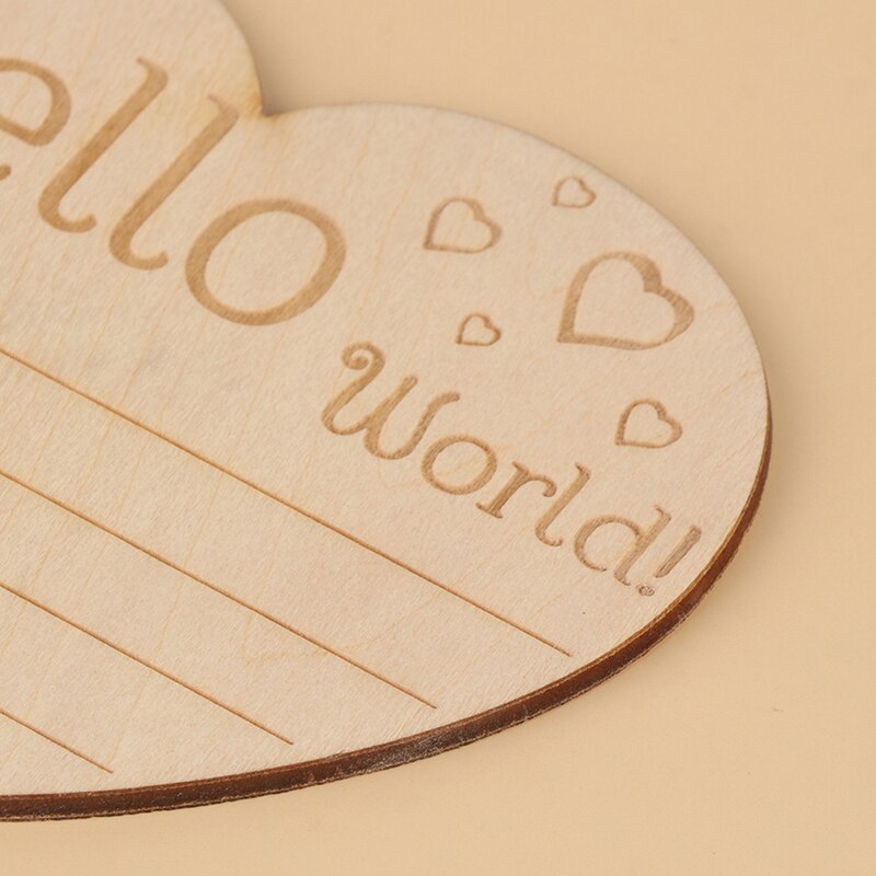 10cm Wooden Baby Milestone Card