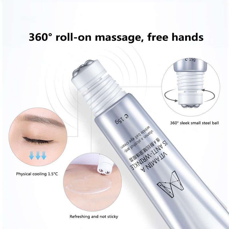 1 Pcs Vitamin A Massage Rolling Eye Cream