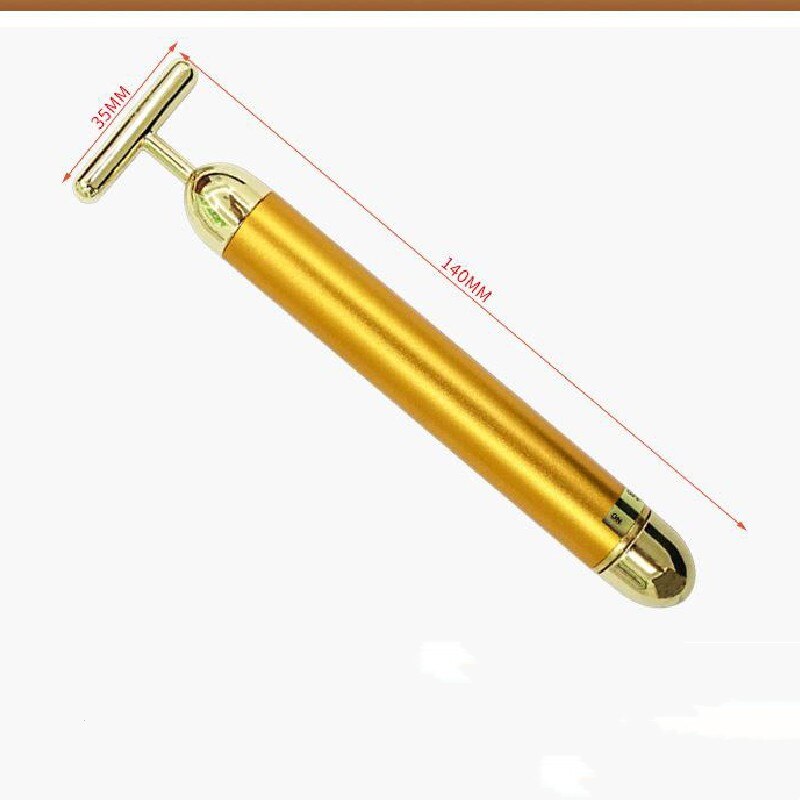 1pcs 24k Gold Thin Face Stick Roller Slimming Massage