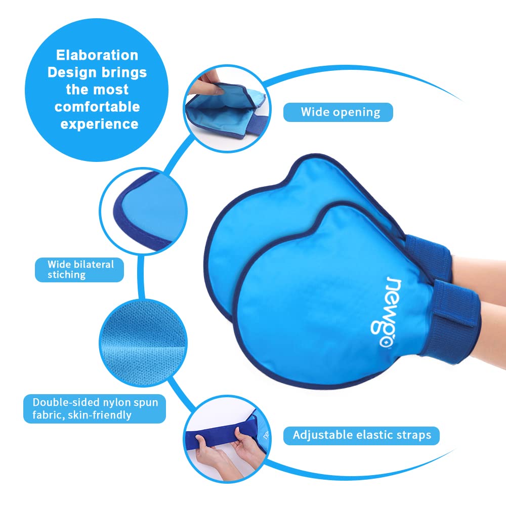 2 Pcs Ice Pack Gloves for Pain Relief