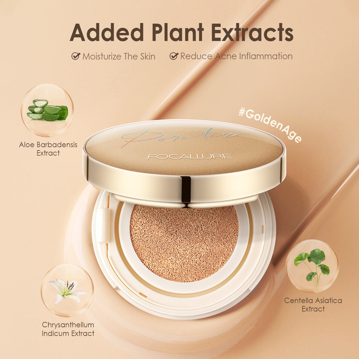 FOCALLURE Poreless BB Air Cushion Foundation