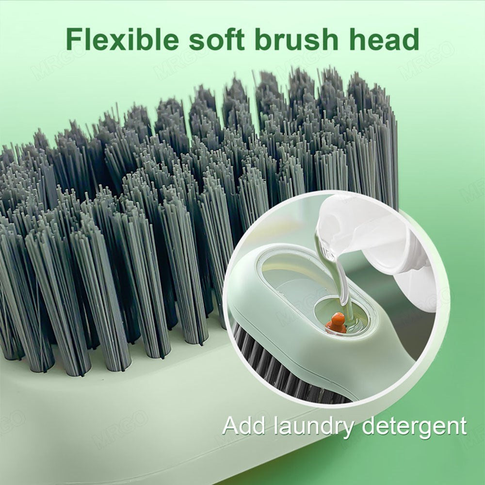 Cleaning Brush Oft Bristled Liquid Shoe Brush Cleaning Long Handle Shoe