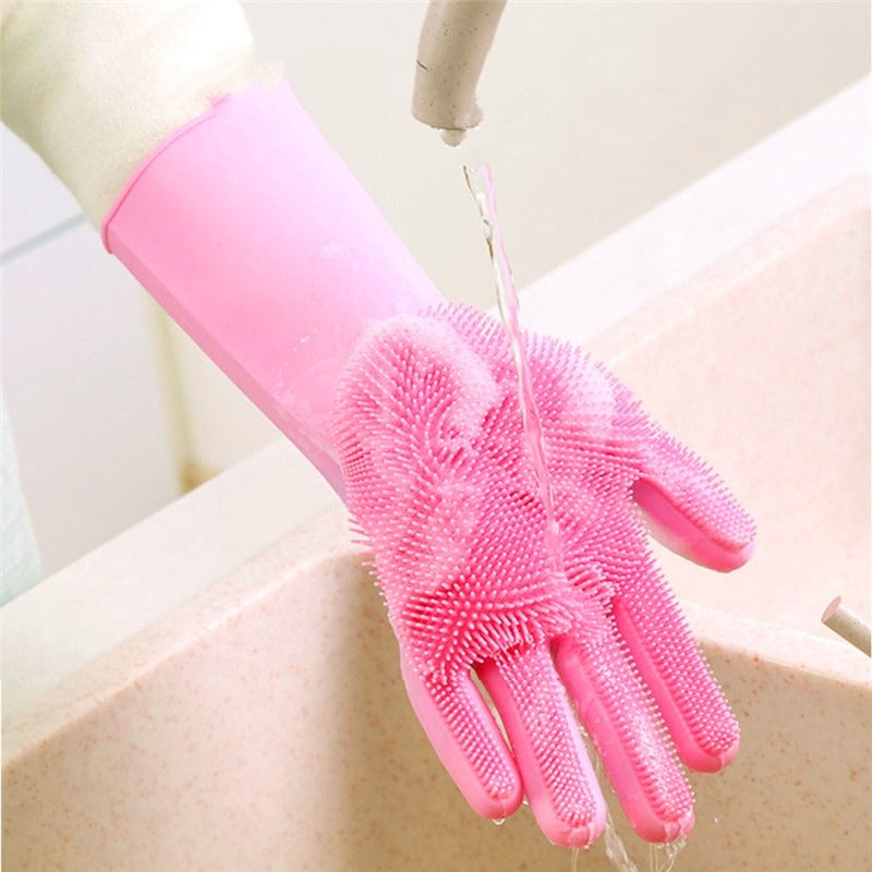 1Pc Multifunction Rubber Gloves Cleaning Household Magic Kitchen Gloves