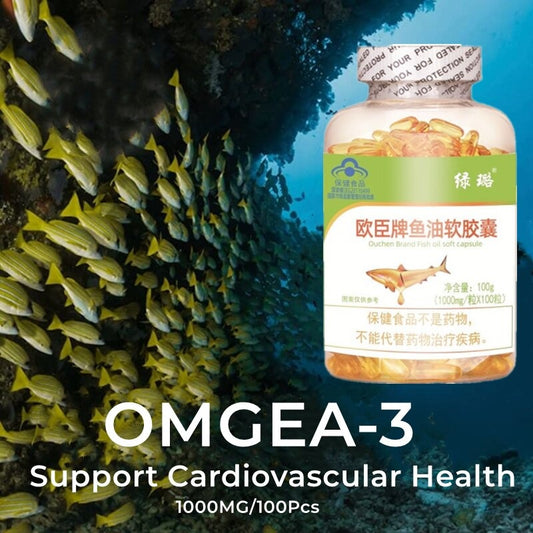 1000Mg Omega-3 Fish Oil Capsule Designed To Support Heart Brain