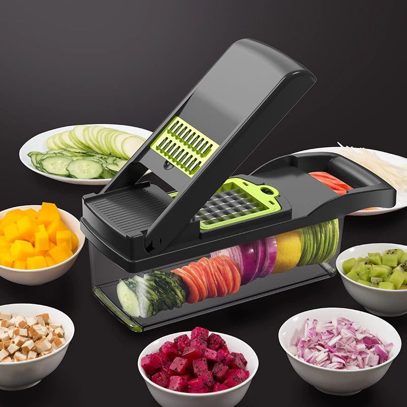 12 in 1 Green Multifunctional Vegetable Slicer Cutter