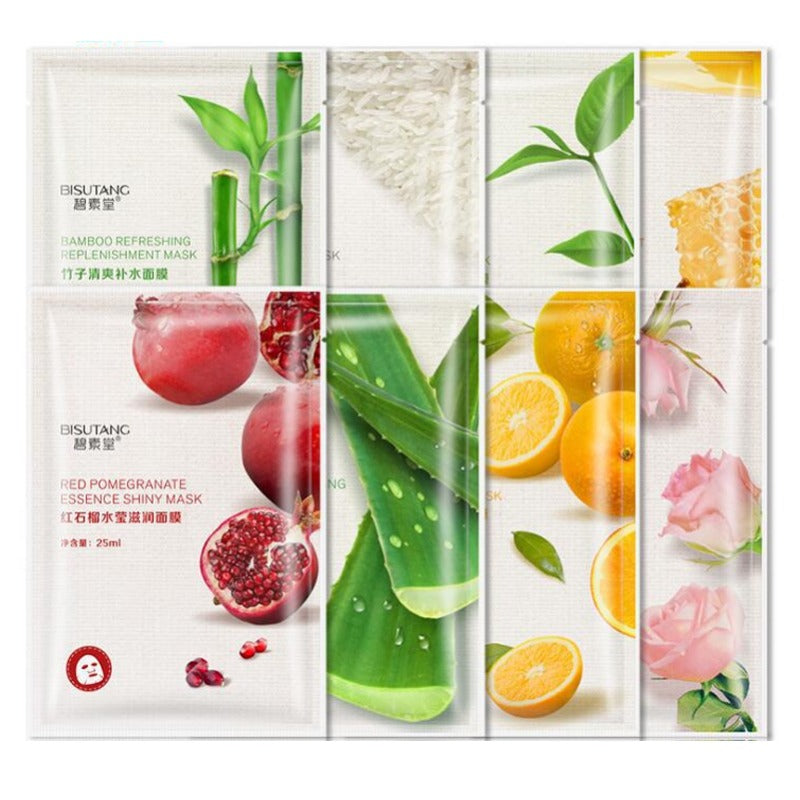 Hyaluronic Acid Fruit Plant Sheet Masks: Hydrating, Anti-Aging, and Brightening