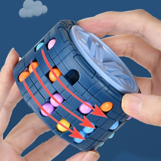 Magical Bean Cylinder Puzzle: 3D Toy for Kids