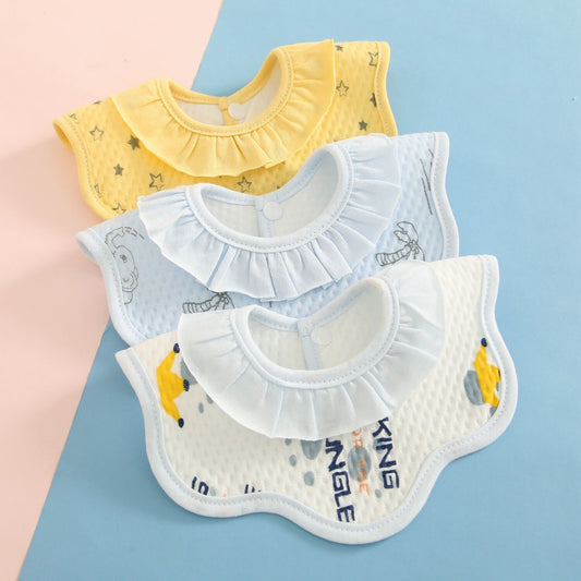 360 ° Rotatable Cute Cartoon Bibs for Children