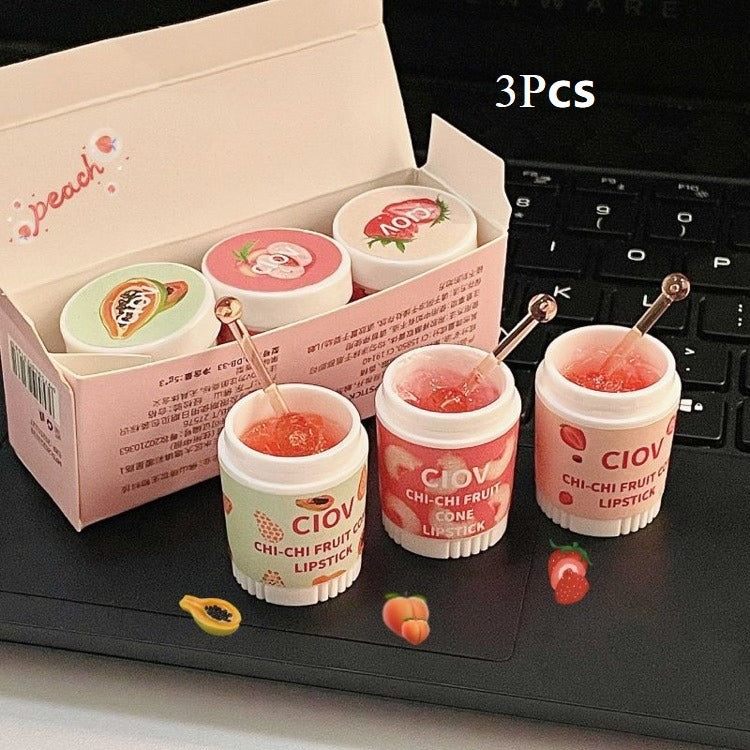 Strawberry Ice Cream Lip Mask Set for Moisturized, Smooth Lips