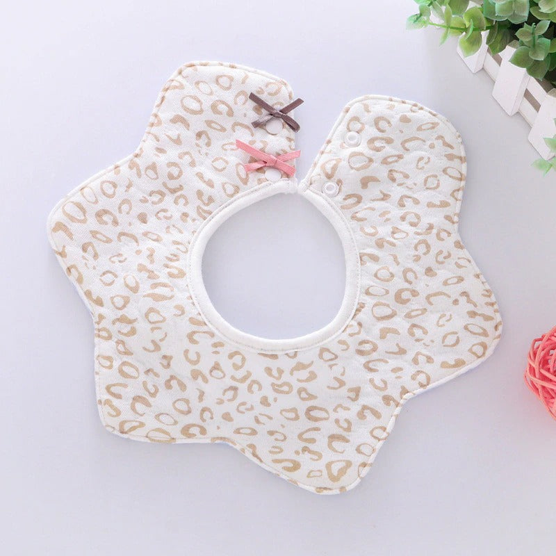 Baby Bibs Cotton Flower Waterproof Cloth Bibs Saliva Towel