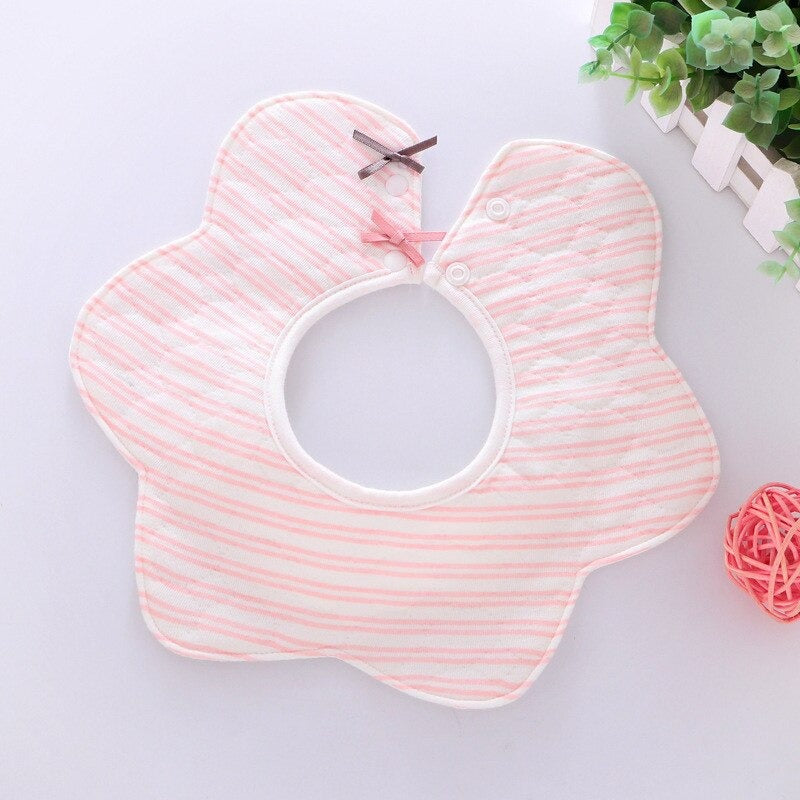 Baby Bibs Cotton Flower Waterproof Cloth Bibs Saliva Towel