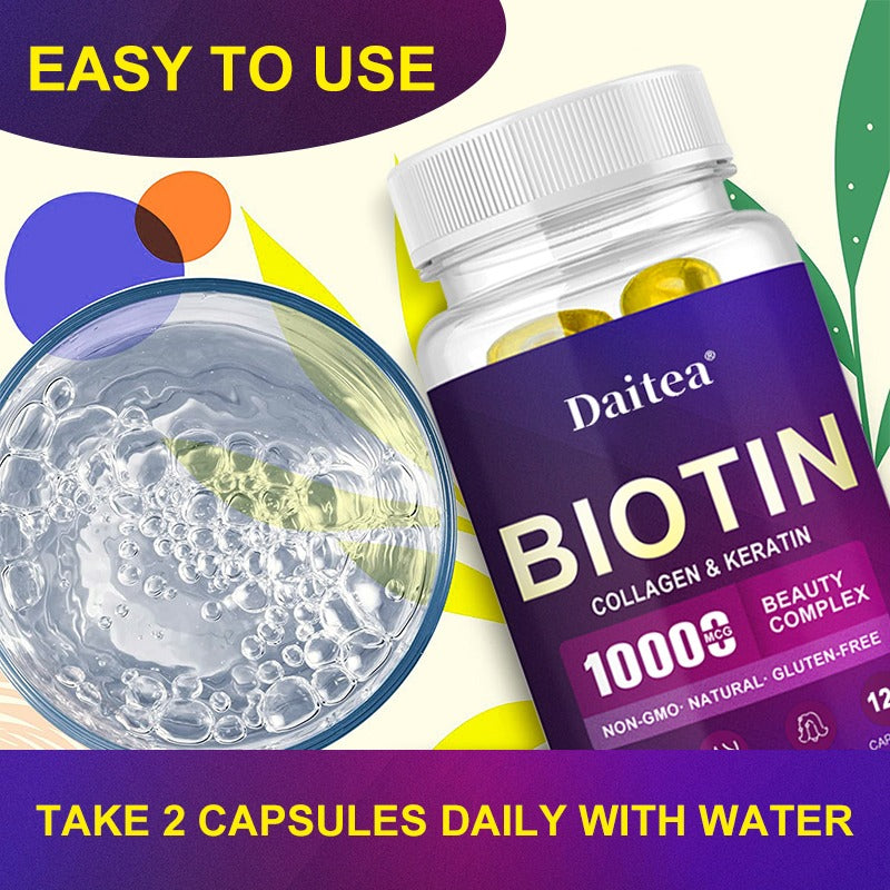 Biotin Complex Capsules - Biotin Reduces Stress Improves Mood