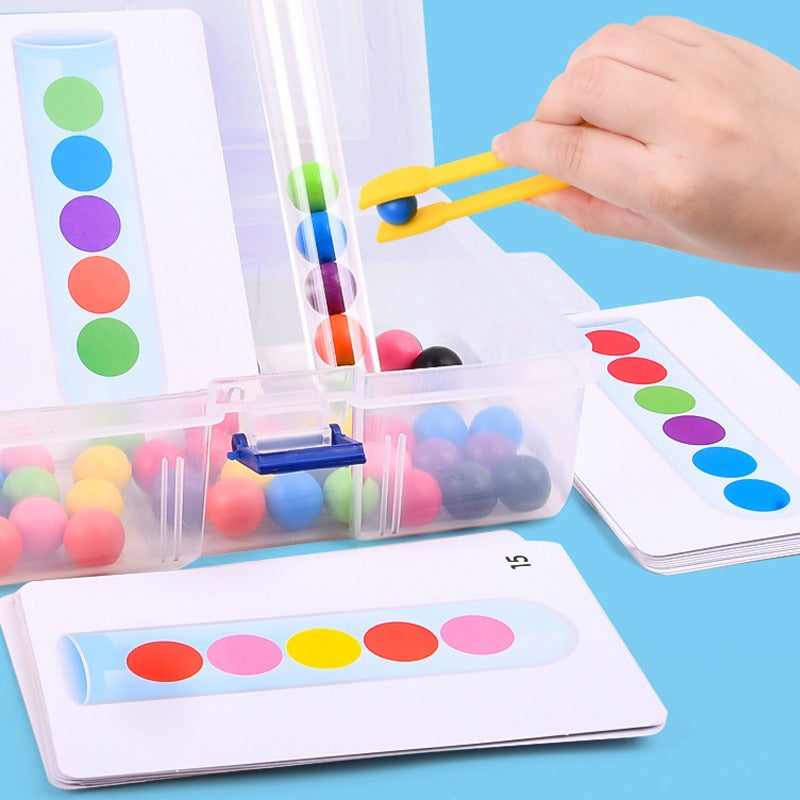 Clip Beads Test Tube Toy: Montessori Educational Game for Kids