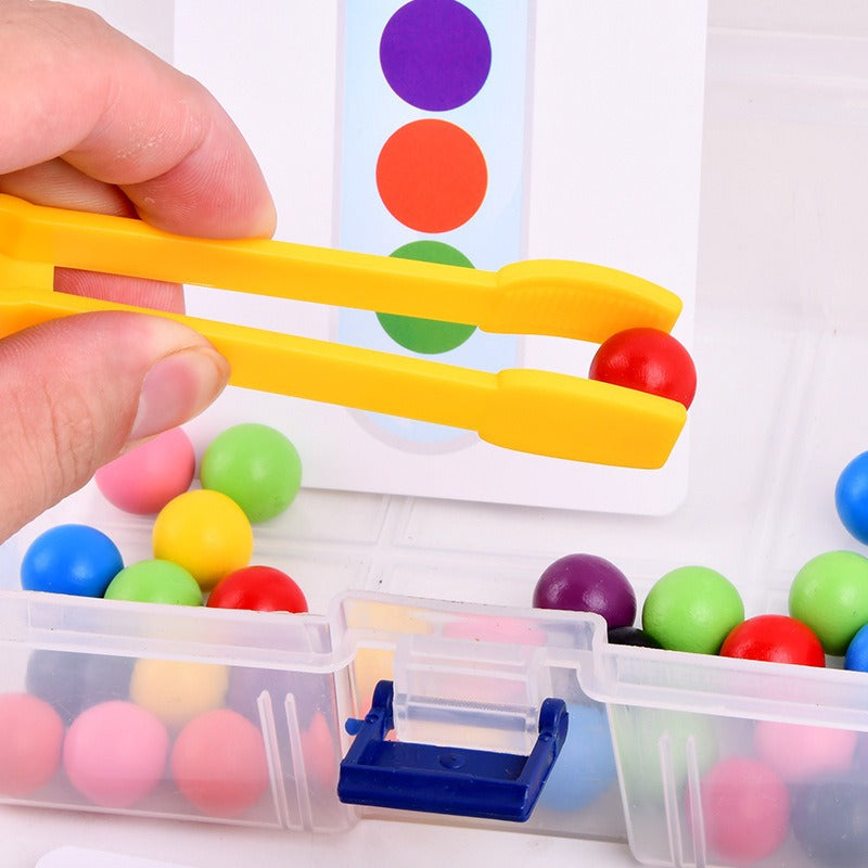 Clip Beads Test Tube Toy: Montessori Educational Game for Kids