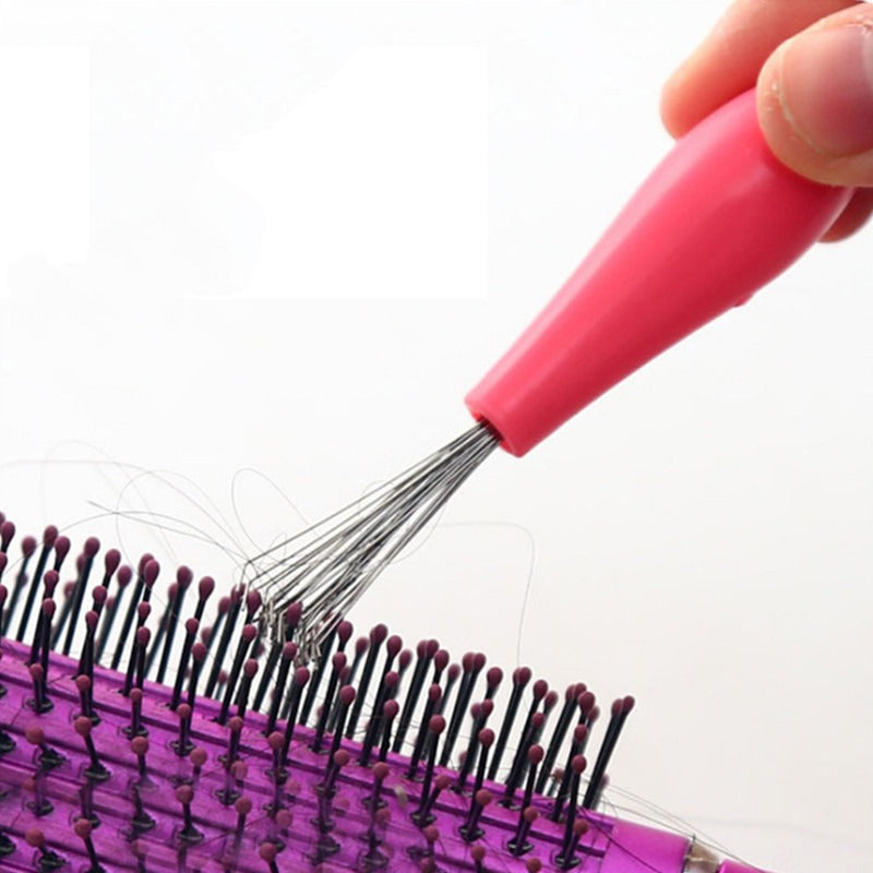 Comb Hair Brush Cleaner Plastic Handle