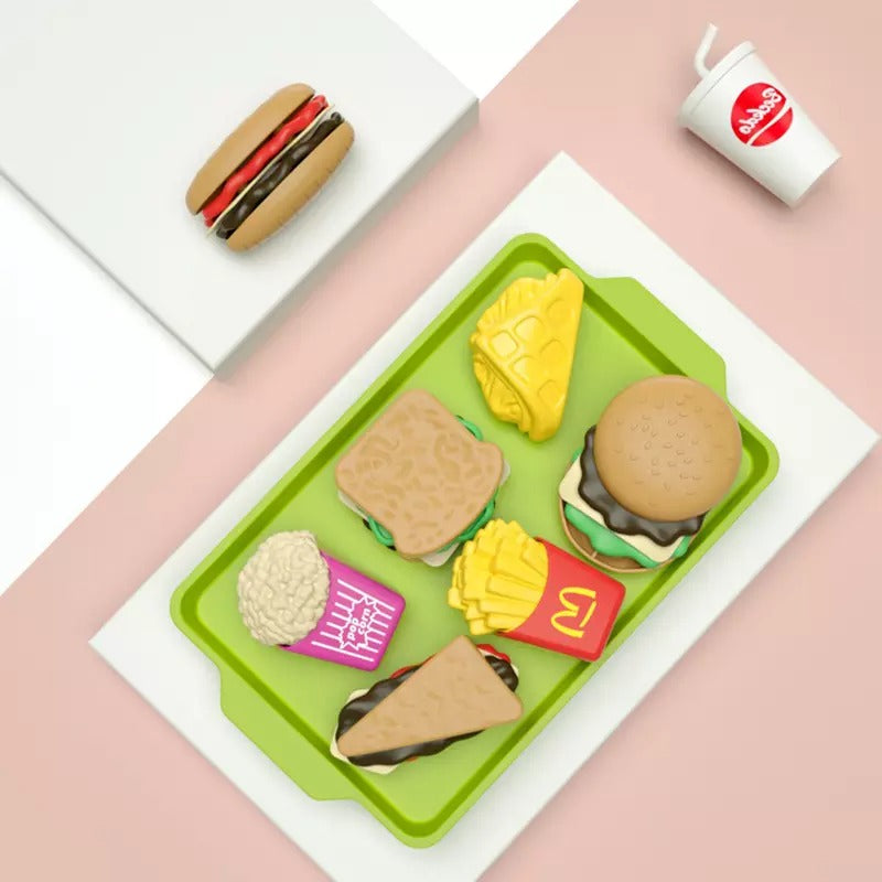 Detachable Snack Hamburger Plastic Pretend Toy