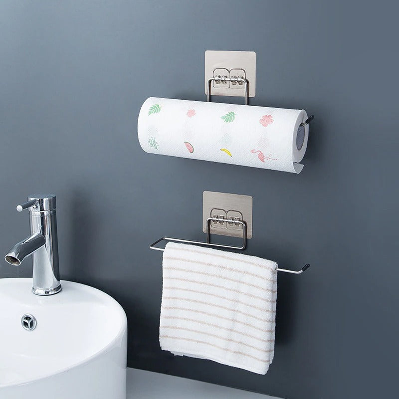 Household bathroom shelf towel rack kitchen stainless steel