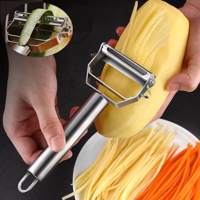 Stainless Steel Double-Head Vegetable Peeler for the Kitchen