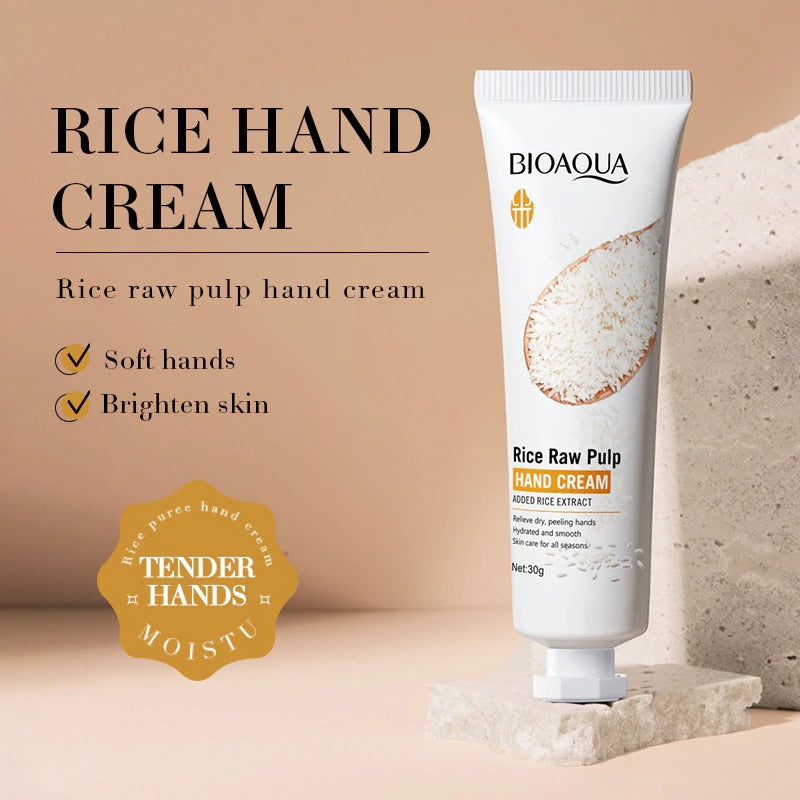 Rice Raw Pulp Hand Cream Lotions Serum