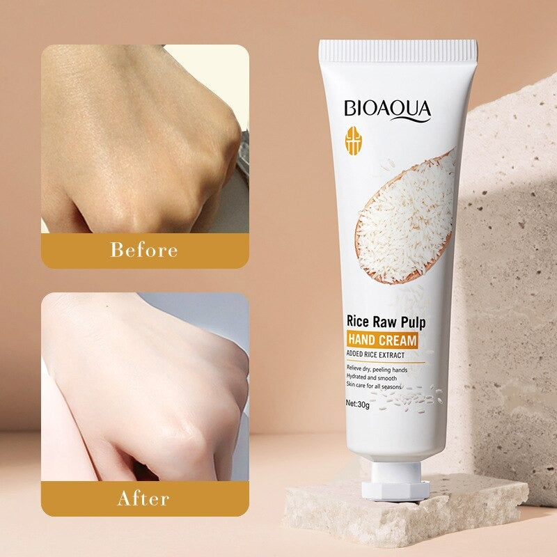 Rice Raw Pulp Hand Cream Lotions Serum