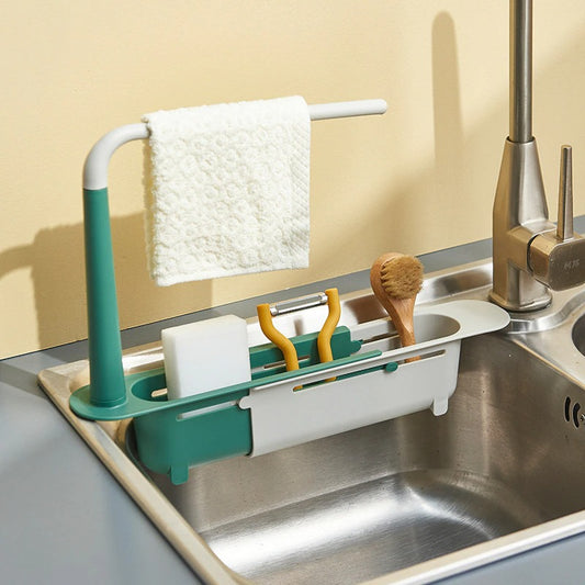 Telescopic Sink Shelf Kitchen Sink Drain